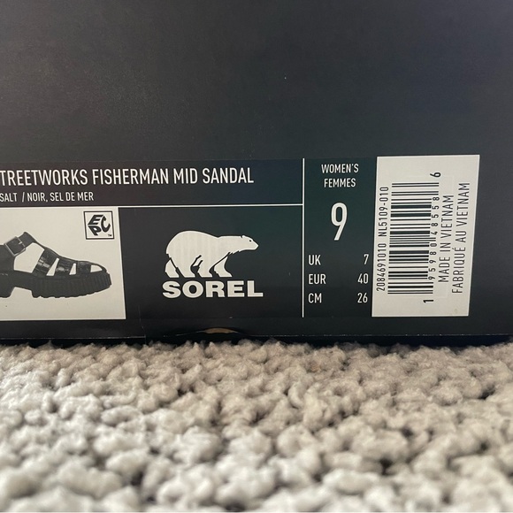 Sorel Black Croc-Patterned ONA Streetware Fisherman Mid Sandals - Picture 4 of 5